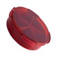 thumbnail image 2 of Guardoinrt Divided Serving Tray with Lid Round Snack Container Candy Appetizer Nut Sugar Peanut Dish Home Living Room Restaurant Red, 2 of 7