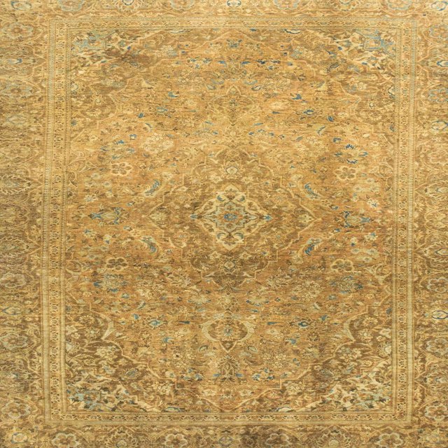Ahgly Company Indoor Square Abstract Sedona Brown Oriental Area Rugs, 8' Square