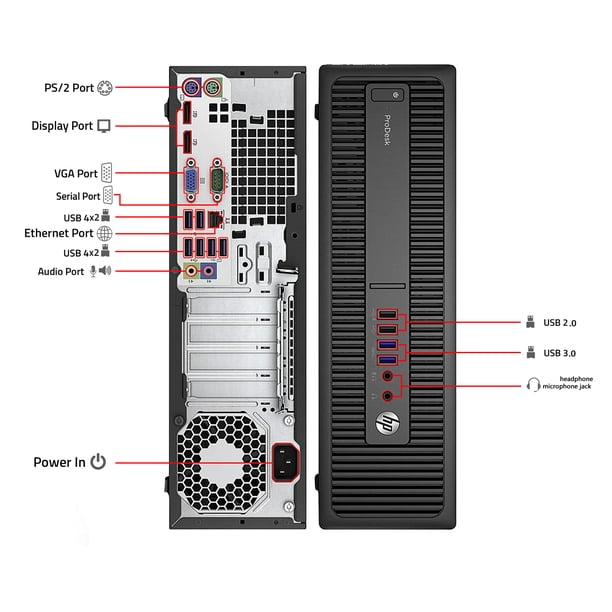 HP ProDesk G2 SFF Desktop Computer Intel Core i5 @3.4GHz 8GB RAM