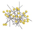 thumbnail image 3 of UNIQUE CREATIV Quilting Pins 45 mm (1.77 in) × 0.65 mm (1.77 × 0.026 in) 300 pcs, Yellow, 300pcs, 3 of 3