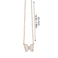 thumbnail image 2 of PVCS Collier Papillon Multicolore pour Femmes, Chaîne de Clavicule en Cristal avec Pendentif, 2 of 2