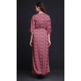 thumbnail image 3 of Bimba Robe d'Été Longue Maxi en Rayonne à Feuilles et Fleurs pour Femmes, Imprimée, Fente Latérale - X-Grand, 3 of 6