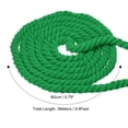 thumbnail image 2 of Unique Bargains 10 Feet Tug of War Rope for Adults Teen 3-Strand Natural Twisted Cotton Rope with Flag Green, 2 of 7