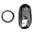 thumbnail image 2 of Sports Tracker Ring, Inlaid Rhinestone Stainless Steel IP68 Water Proof Comfortable Wear Smart Finger Ring  for Daily Life Work Size 6 16.85mm / 0.66in,Size 7 17.5mm / 0.69in,Size, 2 of 7
