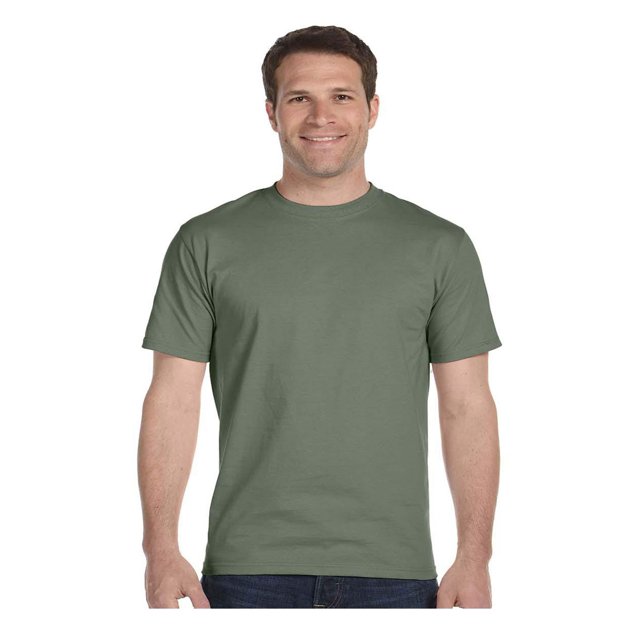 Hanes Lay-Flat Tag-Free Crewneck Beefy T-Shirt, Style 5180
