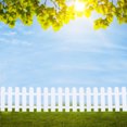 thumbnail image 2 of 5Pcs Garden Picket Fence Plastic White Edgings Decorative Landscape Path Panels, 2 of 5