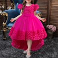 thumbnail image 2 of Robes de Cérémonie pour Filles à Manches Bouffantes, Robe de Bal pour Tout-Petits, Robe en Tulle pour Filles, Robe de Concours pour Filles 3-4 Ans, 2 of 5
