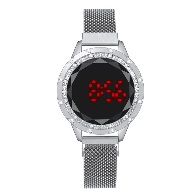Jusqu'à 65 % de Rabais Montre Mode Femme Horloge Acier Inoxydable Décontractée Robe Poignet Cristal Bijoux Collier Bagues Boucle d'Oreille Bijoux en Liquidation