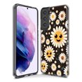 thumbnail image 3 of MUNDAZE Samsung Galaxy Note 20 Cute Smiley Face White Daisies Double Layer Phone Case Cover, 3 of 6