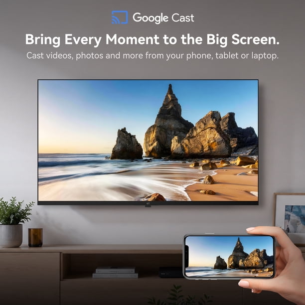 FPD 43-inch Smart TV, 1080P Full HD LED Television with Google TV