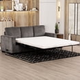 thumbnail image 2 of Valencia 81in. Grey Queen Size Sleeper Sofa Bed with USB & Outlet, 2 of 14