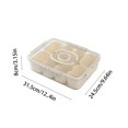 thumbnail image 3 of Airtight Food Storage Container with 8 Compartments - Clear Plastic Kitchen Organizer for Spices, Snacks, and Dry Goods, 3 of 9