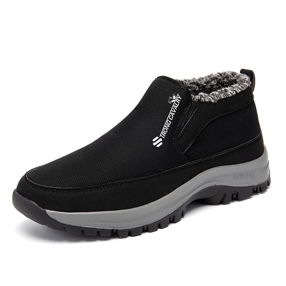 Men's Sneakers Casual Flannel Dress Sneaker Shoes for Men Mens Slip on Sneaker Shoes for Winter Non- Casual Sneaker Shoes for Men Sneaker for Men Design Comfortable and Warm Air Low Sneaker