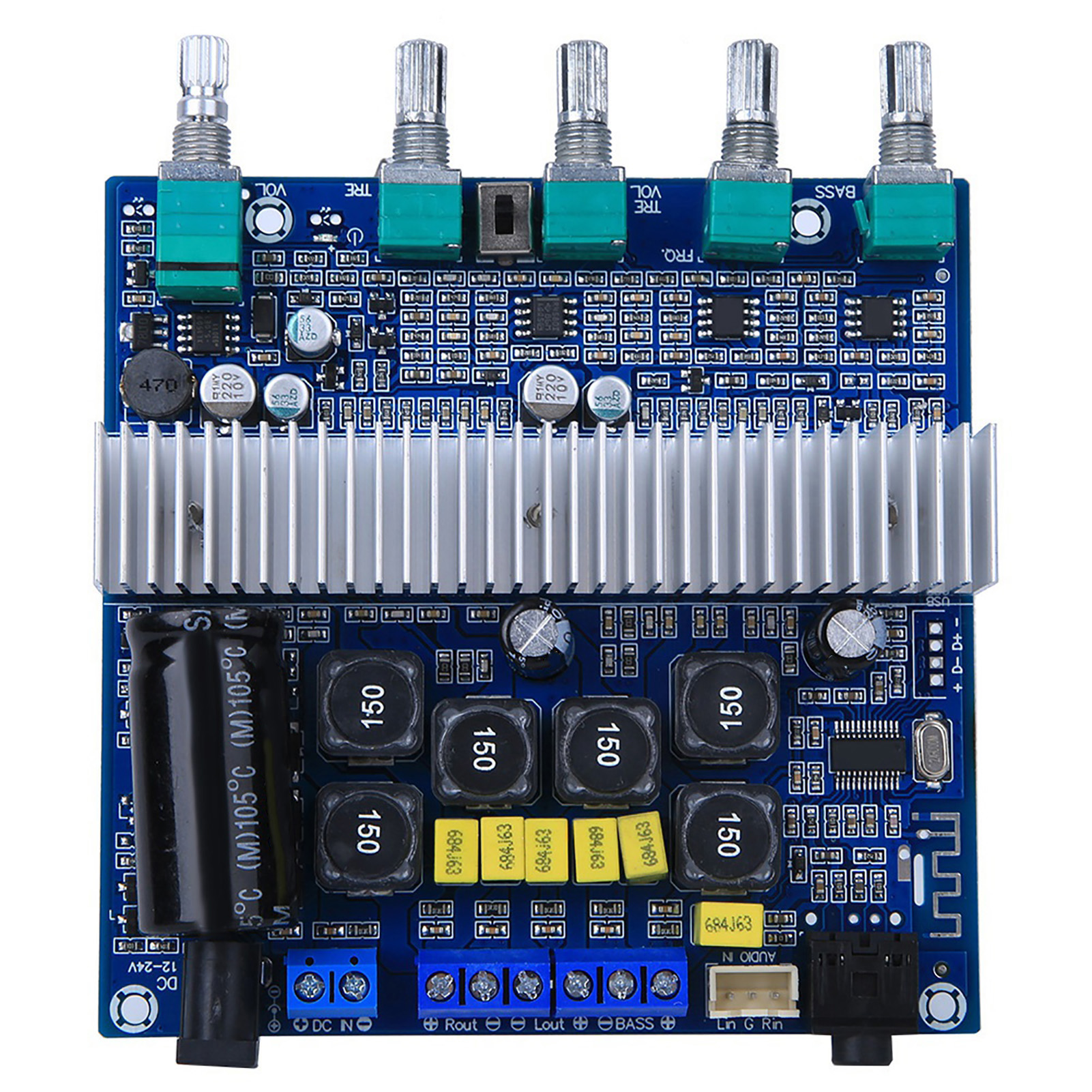 Board Subwoofer  Board PA3116 Subwoofer Digital  Board 12-24V 100W + 50W + 50W 3-Channel Output
