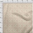thumbnail image 2 of oneOone Viscose Jersey Fabric Dot & Flower Floral Printed Craft Fabric BTY 60 Inch Wide, 2 of 5