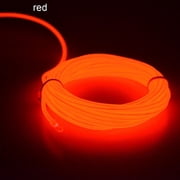 Halloween Decorations Clearance! 5M Flexible LED EL Wire String Strip Rope Decor Neon Lamp USB Controlle Daily Deals Clearance Lighting Deal'S #73