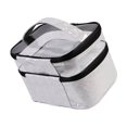 thumbnail image 1 of Double Layer Cosmetic Bag Makeup Bag Toiletry Bag Hanging Wash Transparent White, 1 of 9