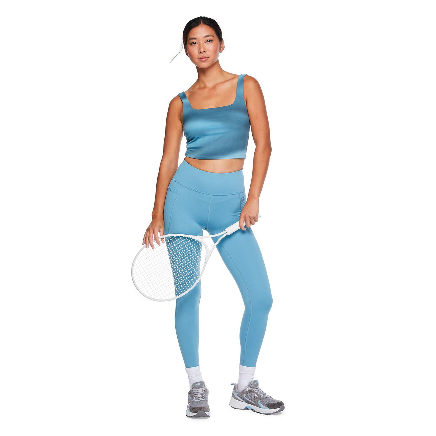 Soutien-gorge à coupe longue avec imprimé Athletic Works pour femmes