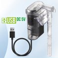 thumbnail image 3 of Aquarium Filter, Mini Quiet Waterfall Fish Tank Filter, Adjustable Water Flow Oxygen Increasing Wall Mounted USB Filting Equipment For Aquariums Fish Tank, 3 of 9
