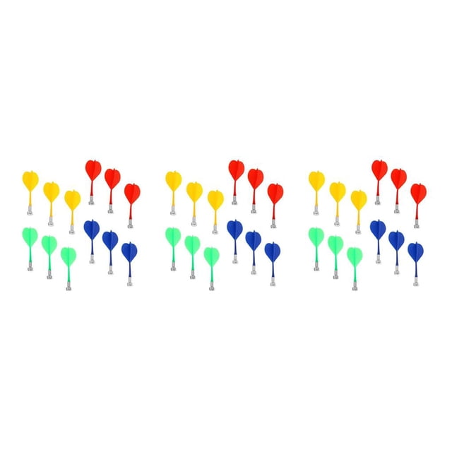 Ruiboury 12 Pieces/Set Magnetic Darts Lightweight Reusable Safety Replacement Darts Kids Toys Gift for Two-Sided 3Set