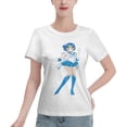 thumbnail image 1 of Women's Basic Short Sleeve T-Shirt Sailor Moon Mizuno Ami, 1 of 6