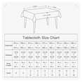 thumbnail image 4 of BALCONY & FALCON Rectangle Tablecloth 55 x 71 Water Resistant Faux Linen Yellow for Outdoor Dining, 4 of 6