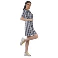 thumbnail image 3 of Moomaya Printed Moss Georgette Dresses Women A-Line Tunic With Drawstring Belt, 3 of 4
