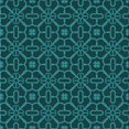 thumbnail image 1 of Ahgly Company Tapis d'Intérieur Lavable à la Machine, Carré, Transitionnel, Vert Sarcelle Profond, Tapis de Zone, 8 Pieds Carré, 1 of 7