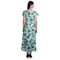 thumbnail image 3 of Moomaya Robe Longue Maxi pour Femmes à Manches Courtes, Robe Formelle/décontractée avec Poches P-TTG, 3 of 6