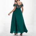thumbnail image 4 of 2025 Women Plus Size Cold Plus Size Prom Dresses Long Shoulder Floral Lace Maxi Plus Size Sweaters Dresses Party Evening Long, 4 of 4