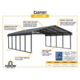 thumbnail image 4 of Arrow Carport 20 x 24 x 7 - Charbon, 4 of 8