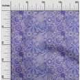 thumbnail image 2 of oneOone Polyester Spandex Medium Purple Fabric Asian Mosaic Floral Craft Projects Decor Fabric Printed By The Yard 56 Inch Wide, 2 of 4