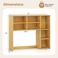 thumbnail image 3 of Costway Desktop Bookshelf with 7 Open Cubbies & 3 Adjustable Shelves for Home Office Dorm Beige, 3 of 10