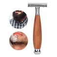 thumbnail image 3 of Men's Classic Manual Shaver, Wood Handle ,  Shaving  Manual For Home Men, 3 of 8
