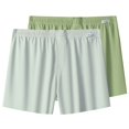 thumbnail image 1 of Man Fashion Solid Color Sleeping Pants Loose Shorts Pajamas Shorts, 1 of 2