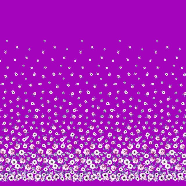 Soimoi Crepe Silk Fabric Leaves & Anemone Flower Panel Print Fabric by Yard 42 Inch Wide