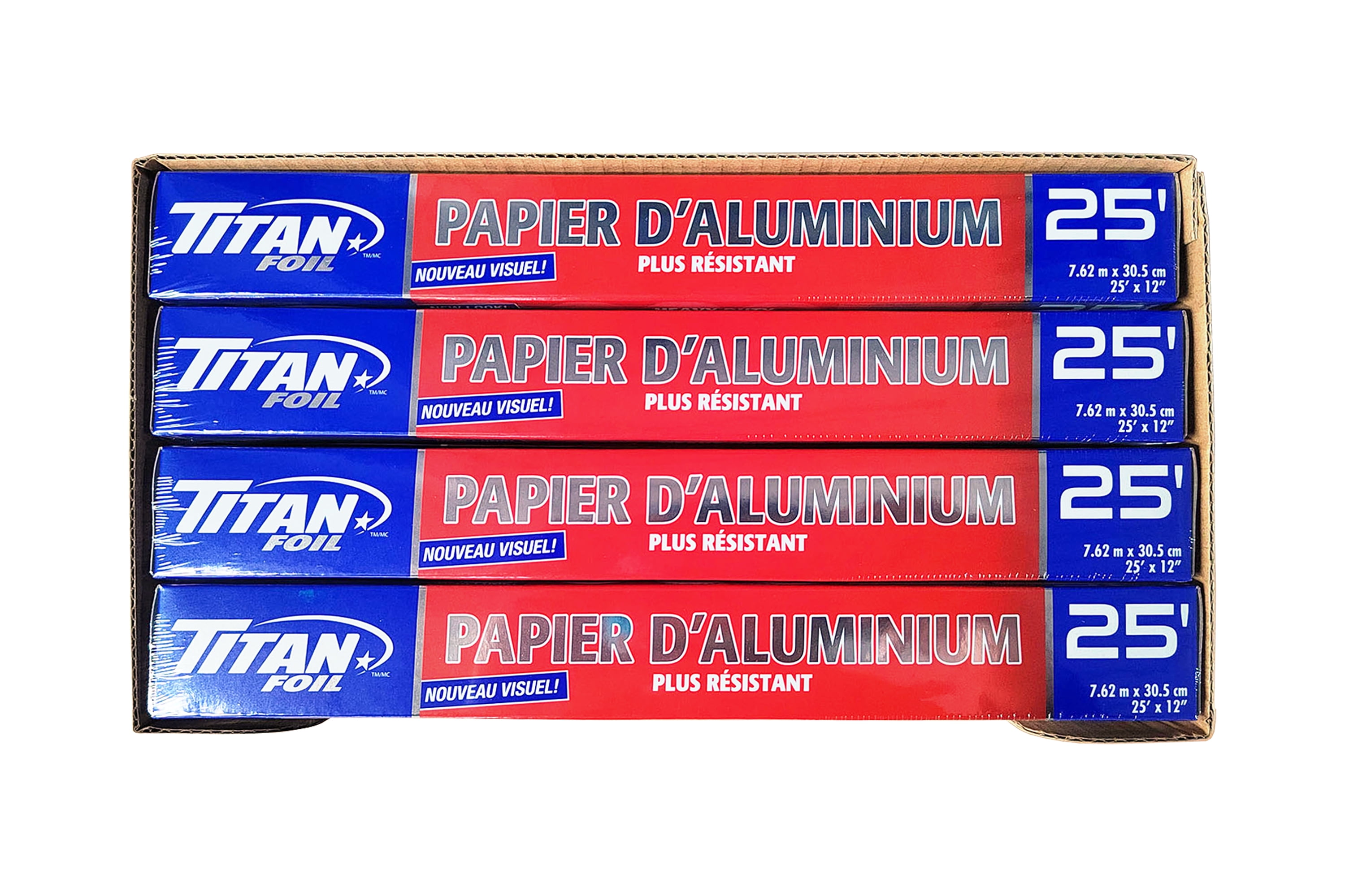 TITAN Film Papier d’aluminium, 12" x 25' rouleau