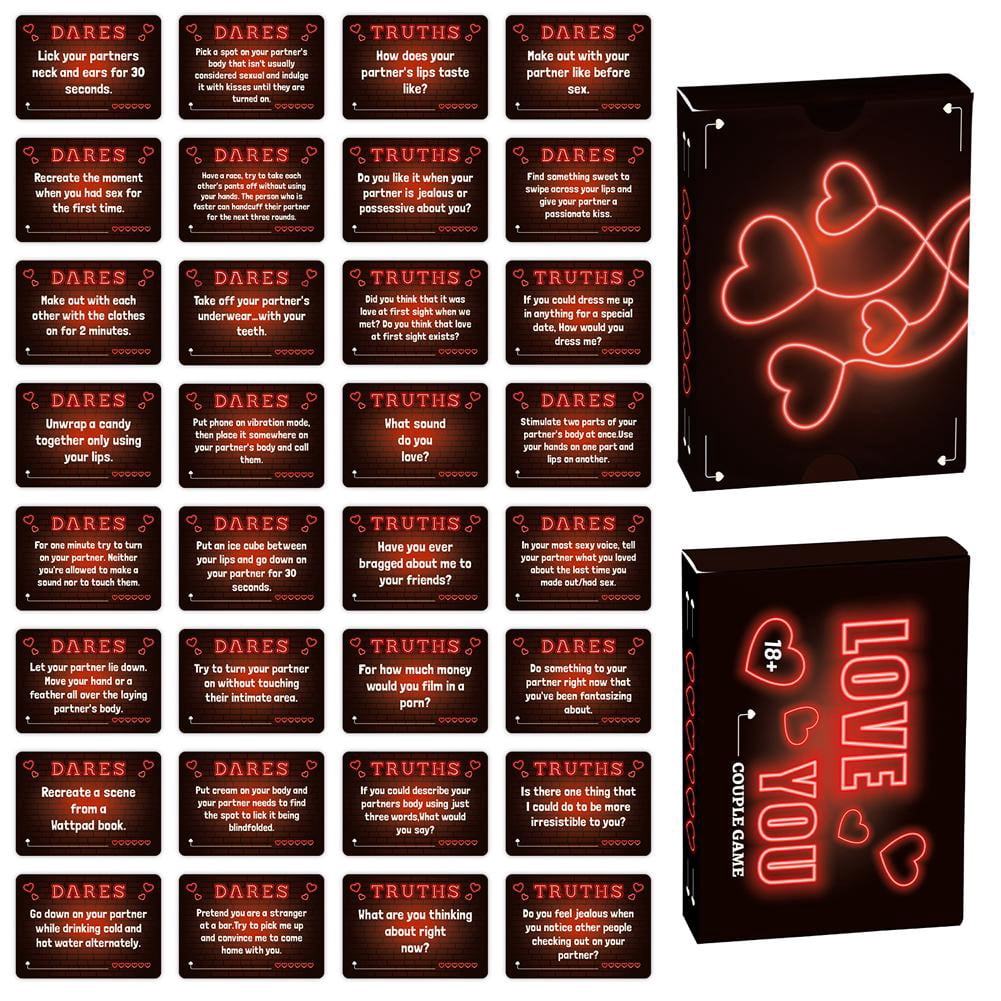 Truth Or Dare for Couples Card Game Party Card Game Fun Couples Game B3A8 W5V6