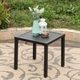 thumbnail image 2 of MF Studio Petite Table d'Appoint/de Bout Carrée en Métal pour Intérieur et Extérieur, Table Bistro de Patio, Noir, 2 of 6