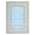 thumbnail image 1 of Modern Washable Area Rug - Soft Low Pile Collapsible Carpet, Non-Slip & Mark Resistant - For Living Room, Bedroom, Dining, Nursery - Light Blue, 9x12ft, 1 of 8