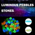 thumbnail image 1 of Glow in The Dark Rocks Luminous Stones Pebbles Stone Noctilucent Cobblestones For Walkway Yard Grass Aquarium Fish Tank Container Decoration, 1 of 7