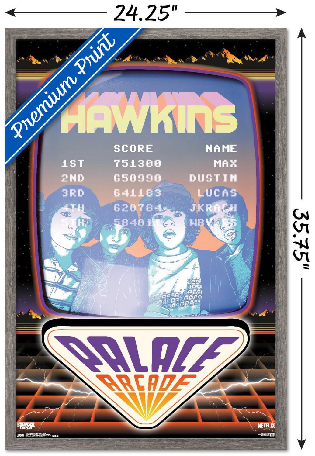 Netflix Stranger Things: Season 2 - Palace Arcade Wall Poster