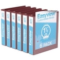 thumbnail image 1 of Davis Group, Easyview Premium, Round Ring, Customizable, View Binder, 6 Pack, 1.5", 1 of 3