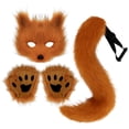 thumbnail image 2 of Realistic Furry Gloves and Tail Halloween Set for Festive and Events, 2 of 3