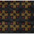 thumbnail image 4 of oneOone Organic Cotton Poplin Twill Fabric Check & Triangle Ikat Print Fabric BTY 42 Inch Wide, 4 of 4