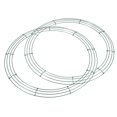 thumbnail image 1 of Unique Bargains 18' Metal Wire Wreath Frame Christmas Holiday Form Hanger, Green 2 Pack, 1 of 5
