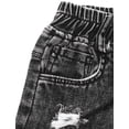 thumbnail image 4 of KIDSCOOL SPACE Toddler Little Kids Ripped Holes Elastic Waist Band Denim Jeans Pants, 4 of 6