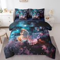 thumbnail image 1 of Butterfly Bedding Set Queen Size, Romantic Starry Flowers Insect Comforter Set, Animals Kids Girls (Comforter+Fitted+Flat Sheet+2 Pillowcases+2 Throw Pillow Covers) 7 Pieces Bed Set, 1 of 5