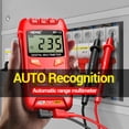 thumbnail image 2 of ANENG ANENG M113 Multimètre Numérique Compact avec Réglage Automatique, Détection NCV et Maintien des Données pour les Tests de Tension, de Résistance et de Continuité (Rouge, Pile Non Incluse), 2 of 7