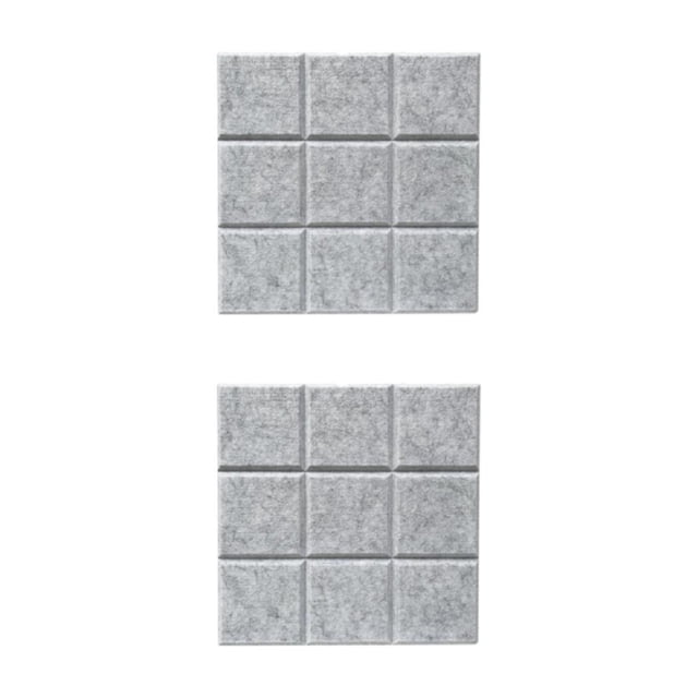 Thinsony Cork Board Tiles 12 x 12 Message Home Board Board School silver gray 12 Inch x 12 Inch 2Set